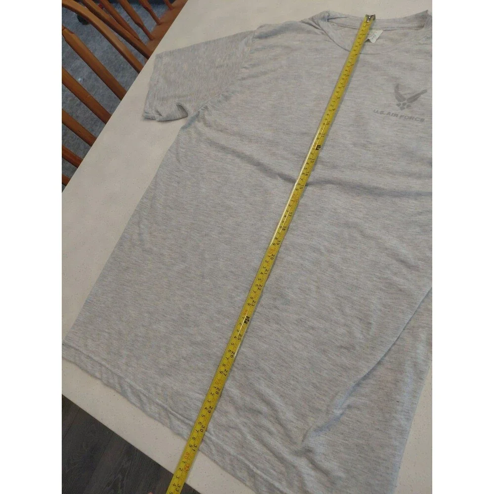 U.S. Air Force Reflective Logo Men's XL T-shirt Light Gray EUC
